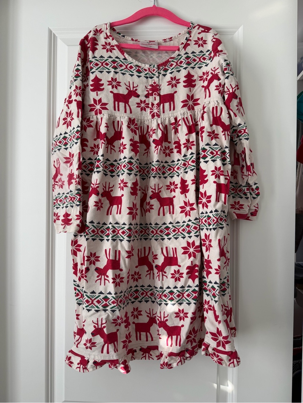 Hanna Andersson Dear Deer Nightgown - 130/8